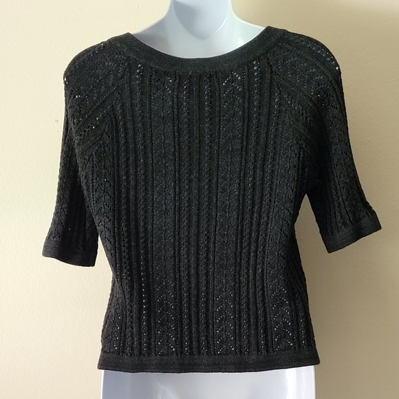 3/$20 Black Half Sleeves Cardigan - Picture 4 of 7